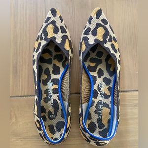 Leopard print point toe Rothys (2019), size 12